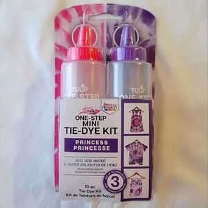 One-Step Mini Tie-Dye Kit Princess Just Add Water 10 Pc | Tulip